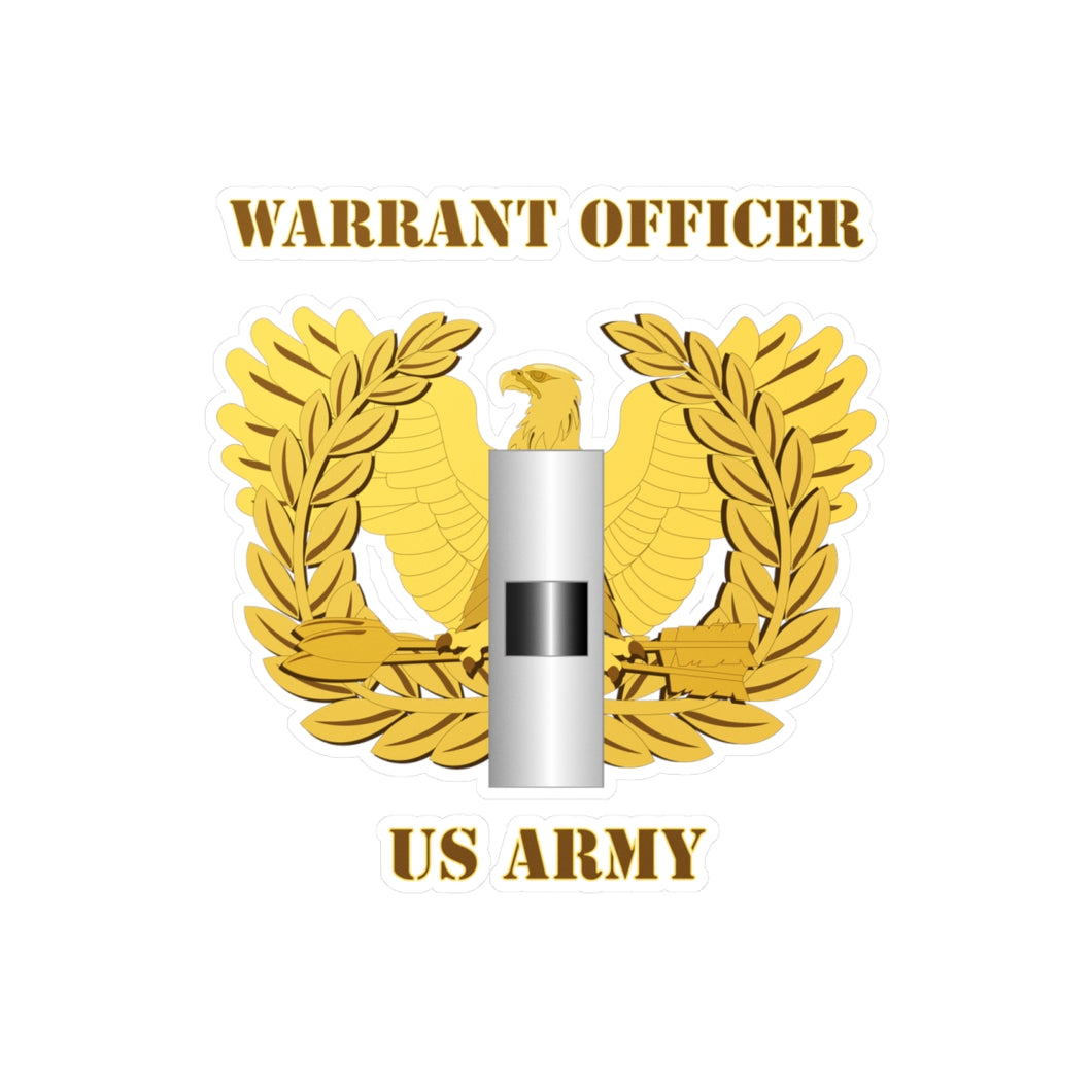 Kiss-Cut Vinyl Decals - Army - Emblem - Warrant Officer - CW01