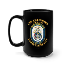 Load image into Gallery viewer, Black Mug 15oz - USS Arlington (LPD-24) X 300
