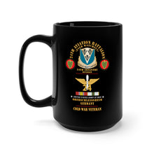 Load image into Gallery viewer, Black Mug 15oz - Army - 24th Aviation Bn, 24th Infantry Div, Oberschleissheim, Germany w COLD SVC X 300
