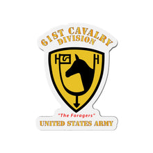 Load image into Gallery viewer, Die-Cut Magnets - Army - SSI - 61st Cavalry Division - The Foragers - US Army X 300
