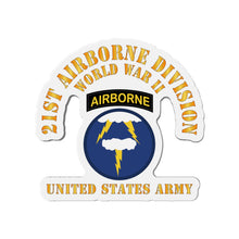 Load image into Gallery viewer, Die-Cut Magnets - Army - SSI - 21st Airborne Infantry Division  - WWII - US Army X 300
