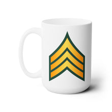 Load image into Gallery viewer, White Ceramic Mug 15oz - Army - Sergeant - SGT wo Txt X 300
