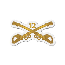 Load image into Gallery viewer, Die-Cut Magnets - Army - 12th Cavalry Branch wo Txt X 300

