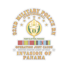 Load image into Gallery viewer, Kiss-Cut Stickers - Just Cause - 92nd Military Police Bn- Ft Clayton Panama w Svc Ribbons
