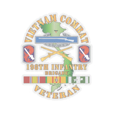 Load image into Gallery viewer, Kiss-Cut Stickers - Army - Vietnam Combat Infantry Veteran w 198th Inf Bde SSI X 300
