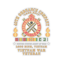 Load image into Gallery viewer, Kiss-Cut Stickers - 40th Ordnance Company - ORD Emblem - Ammo Boys - Long Binh, Vietnam Vet w VN SVC X 300
