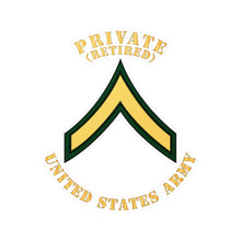Load image into Gallery viewer, Kiss-Cut Vinyl Decals - Army - Private - PV2 - Retired - Flat X 300
