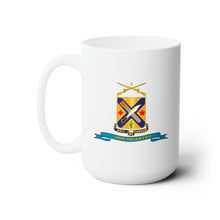 Load image into Gallery viewer, White Ceramic Mug 15oz - Army - 2nd Infantry Regiment  w Br - Ribbon
