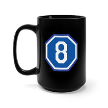 Load image into Gallery viewer, Black Mug 15oz - Army -  US  VIII Corps - SSI wo Txt X 300
