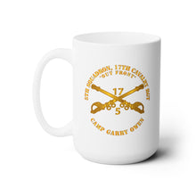 Load image into Gallery viewer, White Mug 15oz -Army - 5th Sqn 17th Cavalry Regiment - Camp Garry Owen - Korea
