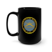 Load image into Gallery viewer, Black Mug 15oz - Army - 39th Infantry Regiment - Buffalo Soldiers - Fort Clark, TX w Inf Branch

