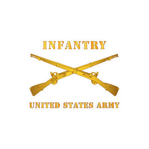 Kiss-Cut Vinyl Decals - Army - Infantry - Branch - US Amry X 300