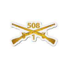 Load image into Gallery viewer, Die-Cut Magnets - Army -  1st Bn, 508th Infantry Regiment Branch wo Txt X 300
