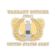 Load image into Gallery viewer, Kiss-Cut Stickers - Army - Warrant Officer - W01 - Flat - Eagle and Bar X 300
