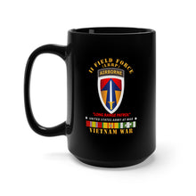 Load image into Gallery viewer, Black Mug 15oz - Army - II Field Force - Airborne Tab - LRP - Vietnam w VN SVC
