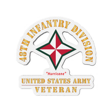 Load image into Gallery viewer, Die-Cut Magnets - Army - SSI - 48th Infantry Division - Hurricane - US Army Veteran X 300
