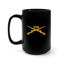 Load image into Gallery viewer, Black Mug 15oz - Army -  508th Infantry Regiment Branch wo Txt X 300
