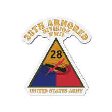 Load image into Gallery viewer, Die-Cut Magnets - Army - SSI - 28th Armored Division - WWII - US Army X 300
