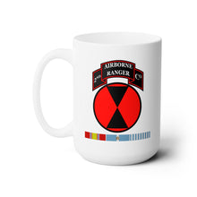 Load image into Gallery viewer, White Mug 15oz -2nd Ranger Infantry Co - 7th ID SSI w KOREA SVC X 300
