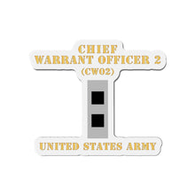 Load image into Gallery viewer, Die-Cut Magnets -SSI - Army - Chief Warrant Officer 2 - CW02 - Flat - X 300
