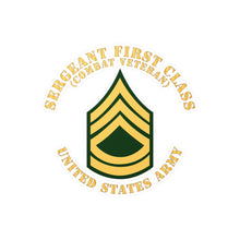 Load image into Gallery viewer, Kiss-Cut Vinyl Decals - Army - Sergeant First Class - SFC - Combat Veteran - Flat X 300
