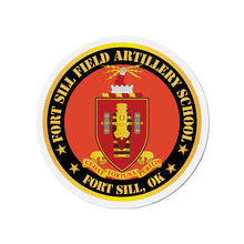 Load image into Gallery viewer, Die-Cut Magnets - Army - Fort Sill Field Artillery School, COA Fort Sill, OK X 300
