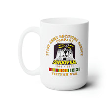 Load image into Gallery viewer, White Ceramic Mug 15oz - Army - 371st ASA Company - 1965 - 1971 w VN SVC
