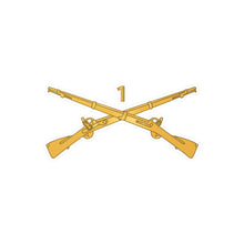 Load image into Gallery viewer, Kiss-Cut Vinyl Decals - Army - 1st Infantry Regiment Branch - wo Txt X 300
