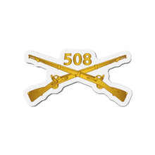 Load image into Gallery viewer, Die-Cut Magnets - Army -  508th Infantry Regiment Branch wo Txt X 300
