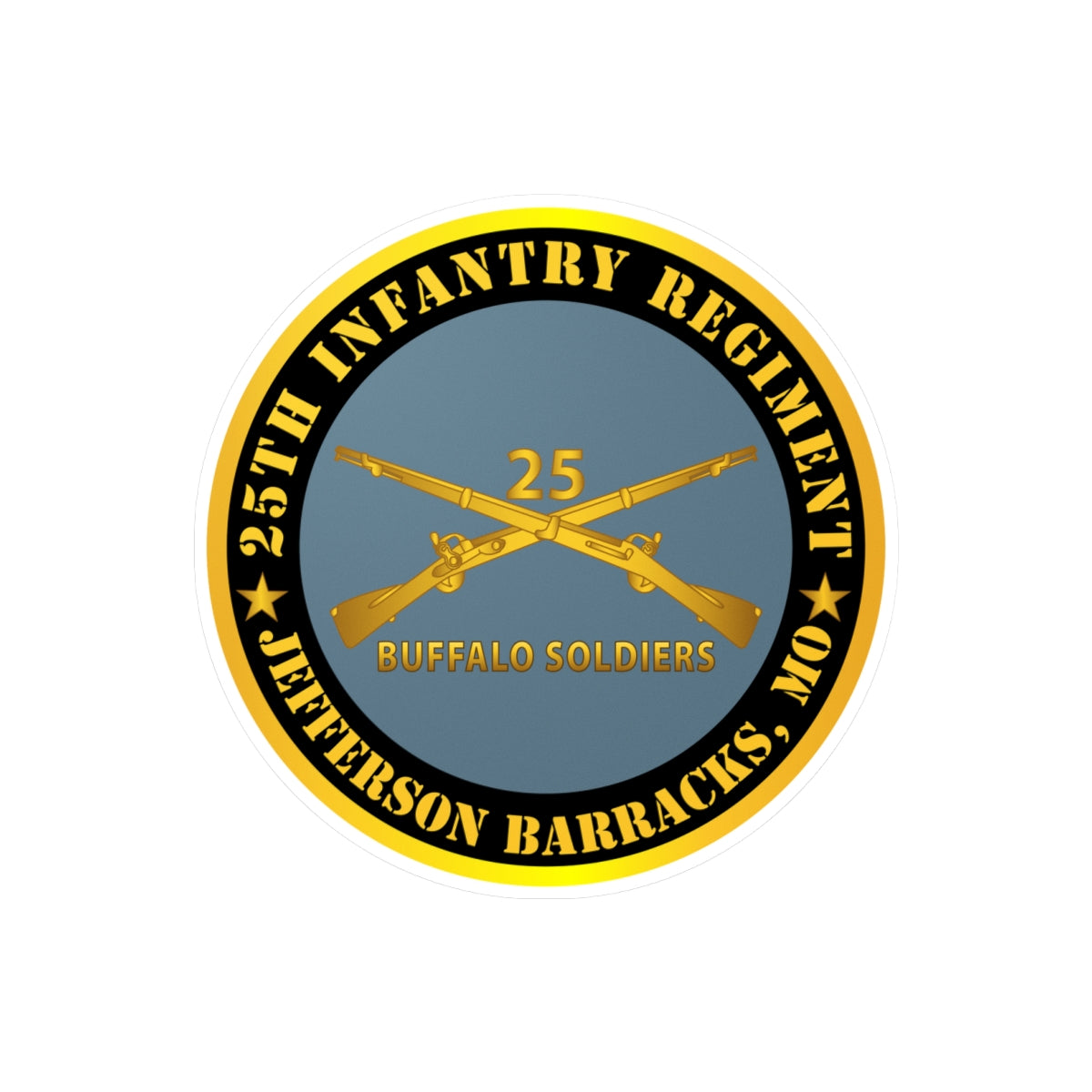 Kiss-Cut Vinyl Decals - Army - 25th Infantry Regiment - Jefferson Barr ...
