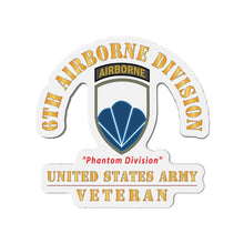 Load image into Gallery viewer, Die-Cut Magnets - Army - SSI - 6th Airborne Division - Phantom - US Army Veteran X 300
