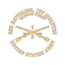 Load image into Gallery viewer, Kiss-Cut Stickers - Army - 3rd Battalion, 1st Infantry Regiment Branch - Always First - US Army
