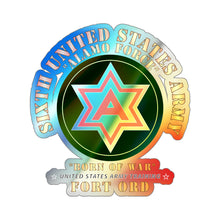 Load image into Gallery viewer, Holographic Die-cut Stickers - 6th United States Army - Fort Ord
