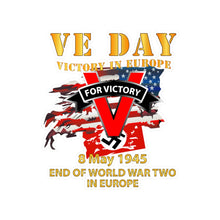 Load image into Gallery viewer, Kiss-Cut Vinyl Decals - Army - VE Day - Victory in Europe Day - End of WWII
