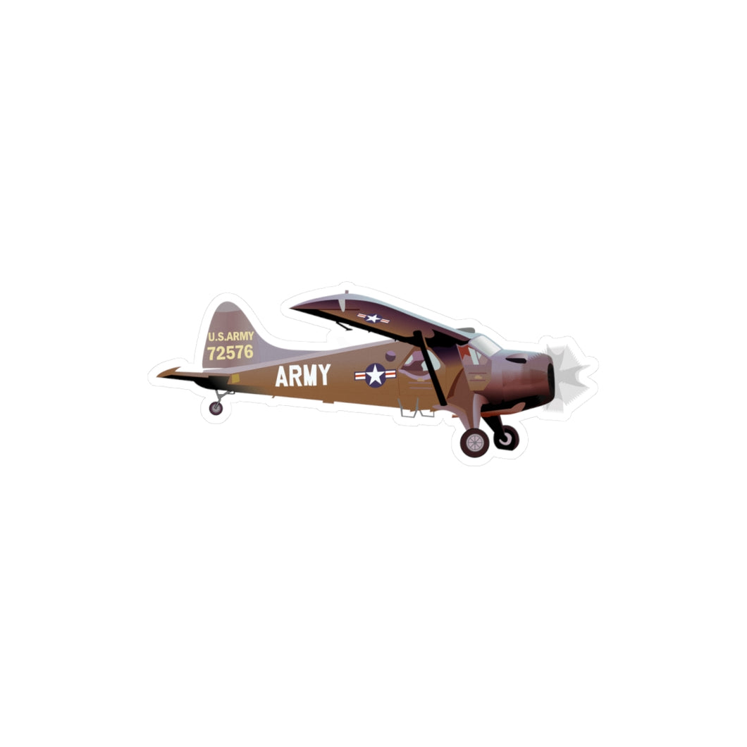 Kiss-Cut Vinyl Decals - Army - U-6A Beaver (DHC-2) wo Txt