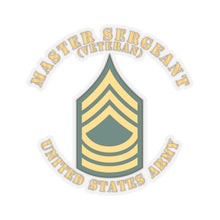 Load image into Gallery viewer, Kiss-Cut Stickers - Army - Master Sergeant - MSG - Veteran - Flat X 300
