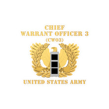 Load image into Gallery viewer, Kiss-Cut Vinyl Decals - Army - Chief Warrant Officer - CW03 - Flat - Eagle and Bar X 300
