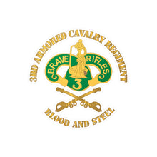 Load image into Gallery viewer, Kiss-Cut Vinyl Decals - Army - 3rd Armored Cavalry Regiment DUI - Blood and Steel X 300

