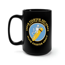 Load image into Gallery viewer, Black Mug 15oz  - 508th Fighter Squadron (Fighter Bomber), 404th Fighter Group X 300
