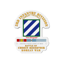 Load image into Gallery viewer, Die-Cut Magnets - 3rd ID - Battle Chosin Reservoir w KOREA War SVC
