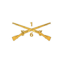 Load image into Gallery viewer, Kiss-Cut Vinyl Decals - Army - 6th Battalion, 1st Infantry Regiment Branch - wo Txt X 300
