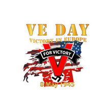 Load image into Gallery viewer, Kiss-Cut Vinyl Decals - Army - Victory in Europe Day
