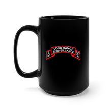 Load image into Gallery viewer, Black Mug 15oz - SSI - A Trp,  38th Cavalry (Long Range Surveillance )Scroll X 300
