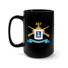 Load image into Gallery viewer, Black Mug 15oz - Army - 367th Armored Infantry Battalion w Br - DUI - Ribbon X 300
