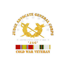Load image into Gallery viewer, Kiss-Cut Vinyl Decals - Army - JAG Branch w COLD SVC
