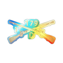 Load image into Gallery viewer, Holographic Die-cut Stickers - Delta Company, 1st Battalion, 179th Infantry Regiment - Inf Branch wo Txt X 300
