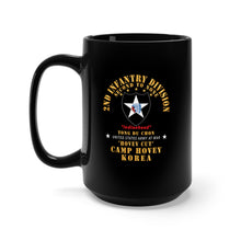 Load image into Gallery viewer, Black Mug 15oz - Army - 2nd Infantry Div - Camp Hovey Korea - Hovey Cut - Tong Du Chon X 300
