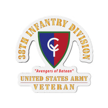 Load image into Gallery viewer, Die-Cut Magnets - Army - SSI - 38th Infantry Division - Avengers of Bataan - US Army Veteran X 300
