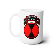 Load image into Gallery viewer, White Mug 15oz -2nd Ranger Company - 7th Infantry Division - SSI X 300
