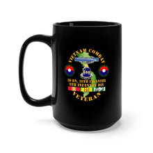 Load image into Gallery viewer, Black Mug 15oz - Army - Vietnam Combat Infantry Veteran w 3rd Bn 39th Inf - 9th ID SSI
